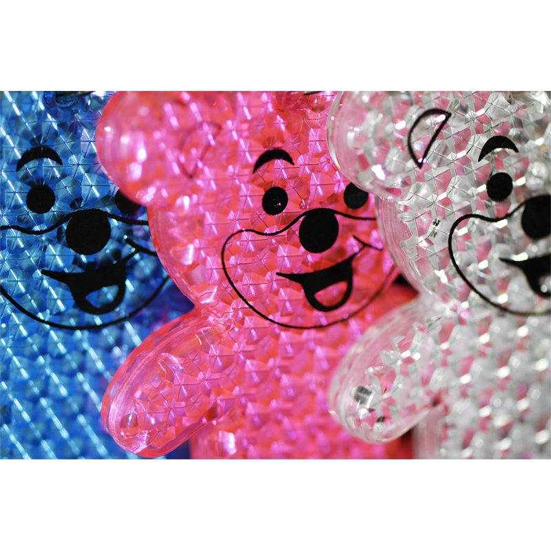 Brelok Teddy, czerwony z nadrukiem logo c