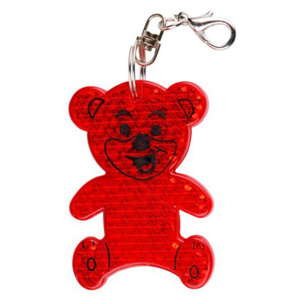 Brelok Teddy, czerwony z nadrukiem logo - zdjęcie produktu