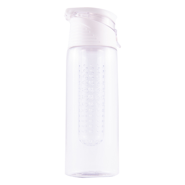Bidon Frutello 700 ml, biały/transparentny z nadrukiem logo c