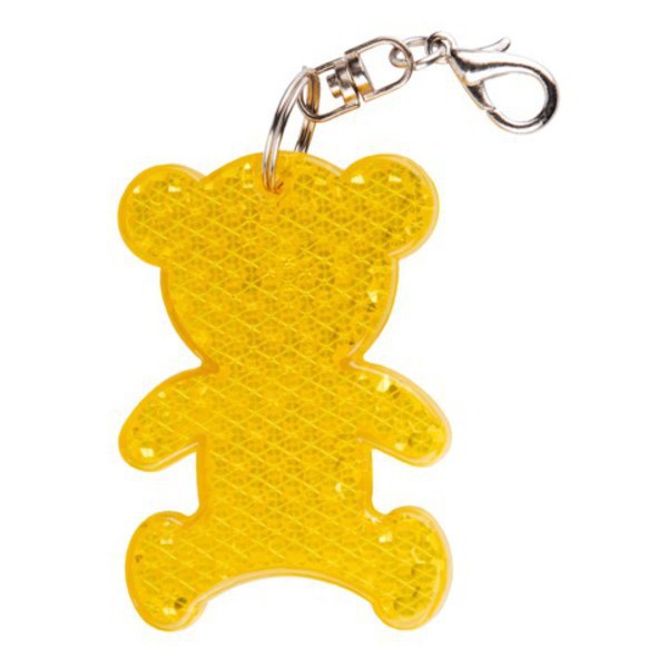 Brelok Teddy, żółty z nadrukiem logo a