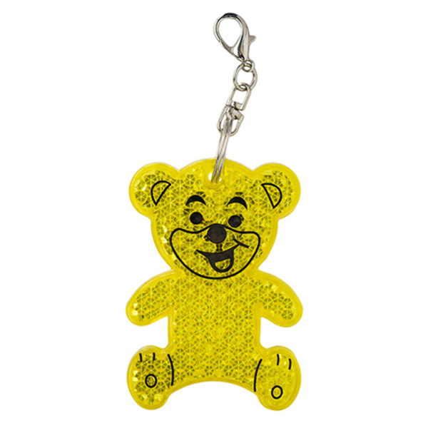 Brelok Teddy, żółty jasny z nadrukiem logo - zdjęcie produktu
