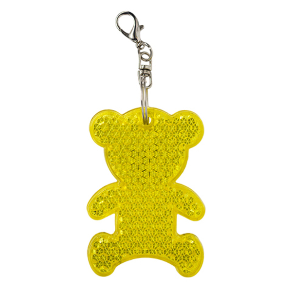 Brelok Teddy, żółty jasny z nadrukiem logo a