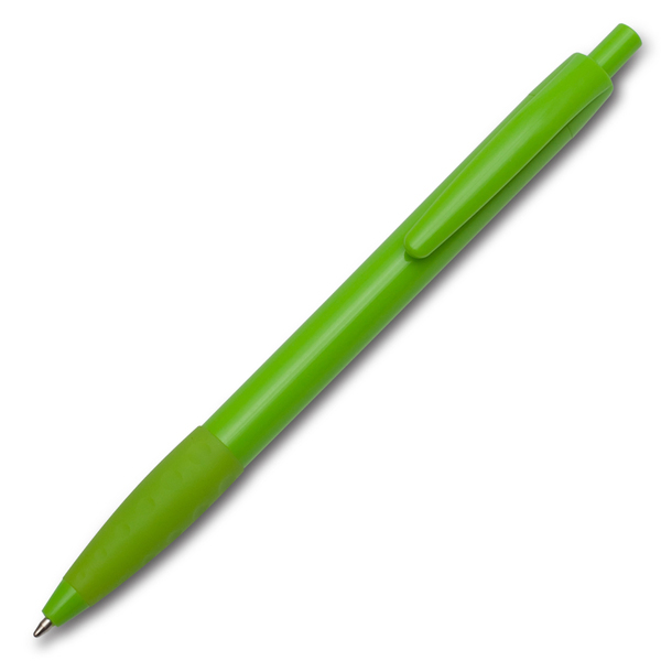 Długopis Blitz, jasny zielony z nadrukiem logo b