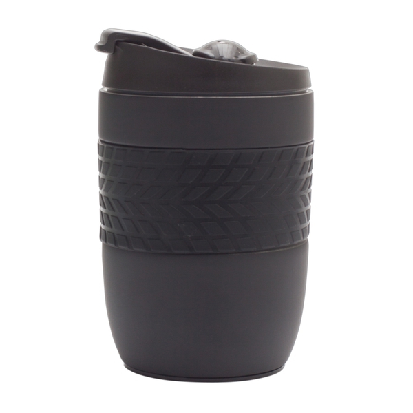 Kubek termiczny Offroader 200 ml, czarny z nadrukiem logo d