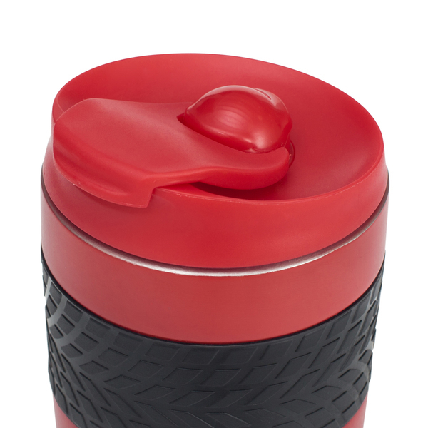 Kubek termiczny Offroader 200 ml, czerwony z nadrukiem logo c