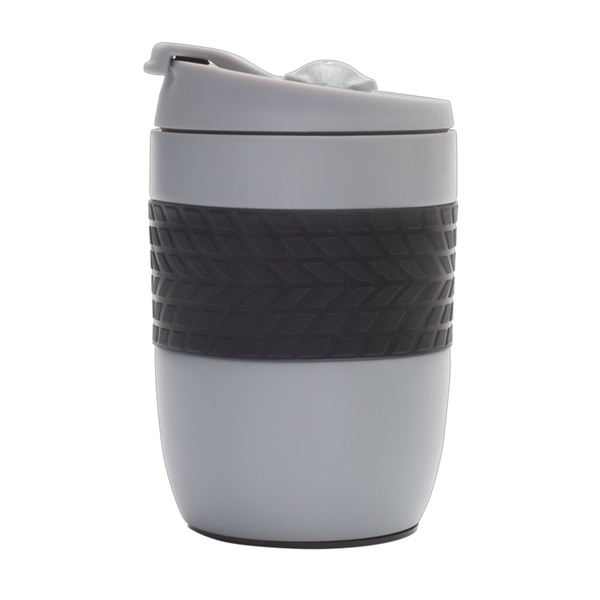 Kubek termiczny Offroader 200 ml, szary z nadrukiem logo d