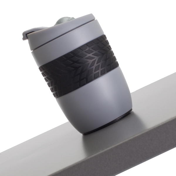 Kubek termiczny Offroader 200 ml, szary z nadrukiem logo g