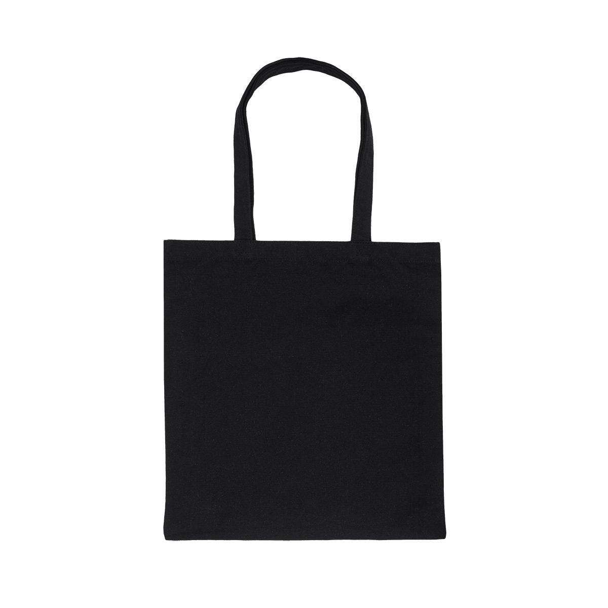 Torba z bawełny 340g/m2 Teldi, czarny z nadrukiem logo - zdjęcie produktu
