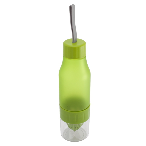Bidon 600 ml Delight, zielony z nadrukiem logo - zdjęcie produktu
