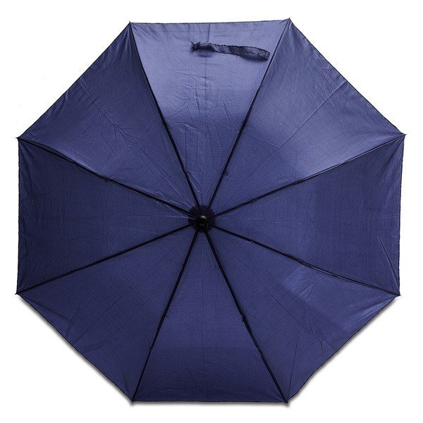 Parasol składany Uster, granatowy z nadrukiem logo c