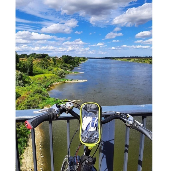 Torebka na rower Bikeysmart, jasny zielony z nadrukiem logo g