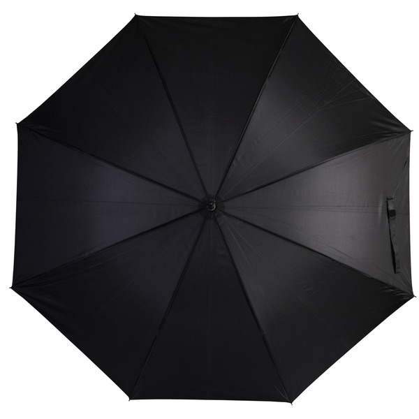 Parasol Winterthur, czarny z nadrukiem logo c
