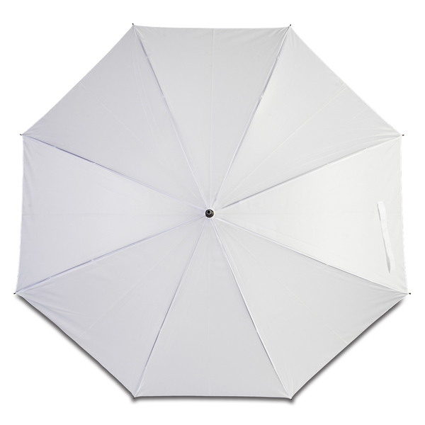 Parasol Winterthur, biały z nadrukiem logo c