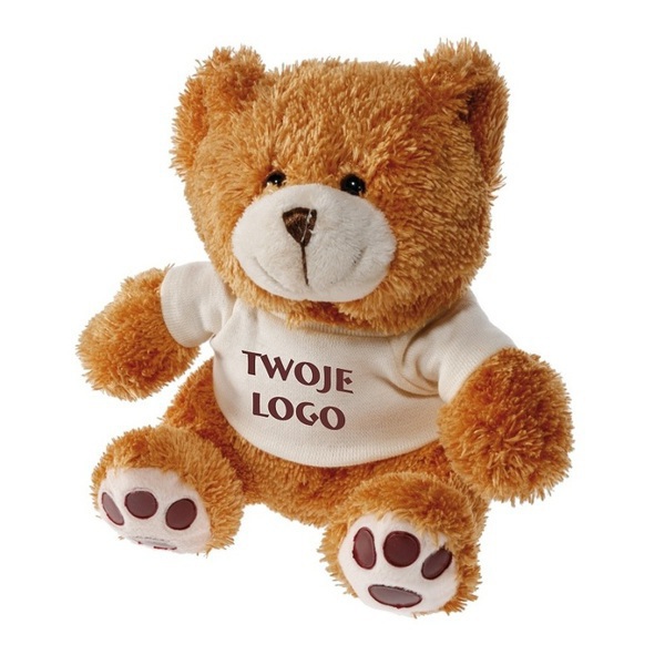 Maskotka Teddy Bear, brązowy z nadrukiem logo - zdjęcie produktu