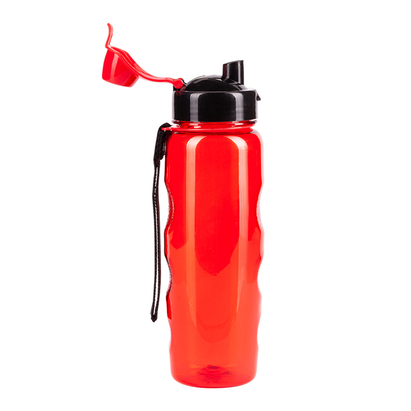 Bidon Jolly 700 ml, czerwony z nadrukiem logo a