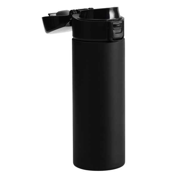 Kubek termiczny Oslo 500 ml, czarny z nadrukiem logo a
