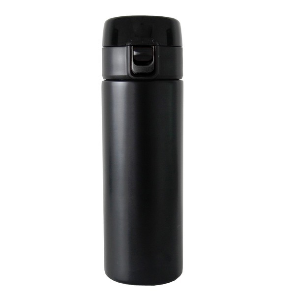 Kubek termiczny Oslo 500 ml, czarny z nadrukiem logo d