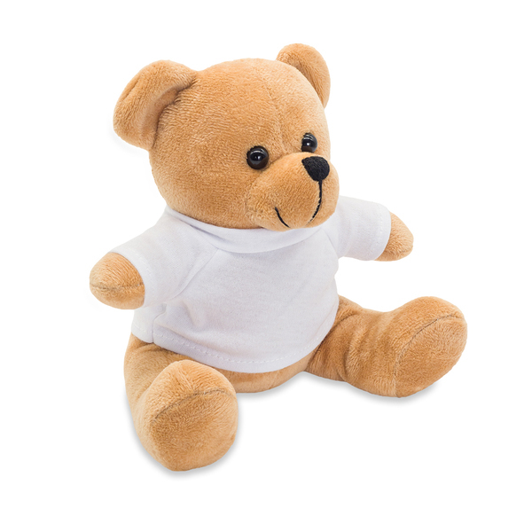 Maskotka Bear, beżowy z nadrukiem logo - zdjęcie produktu