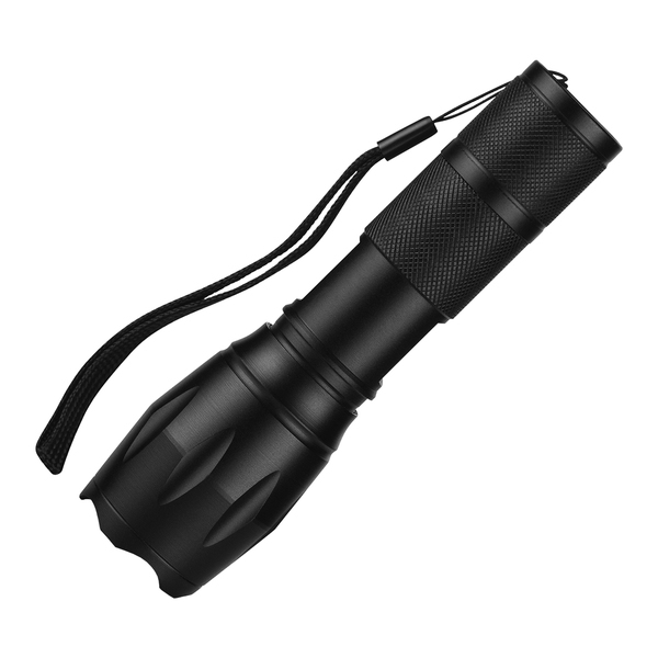 Latarka Bright LED, czarny z nadrukiem logo b