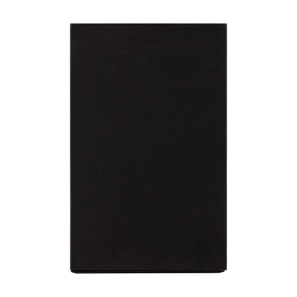Zestaw notes z długopisem Abrantes, czarny z nadrukiem logo f