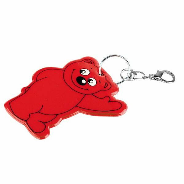 Brelok Beary, czerwony z nadrukiem logo a