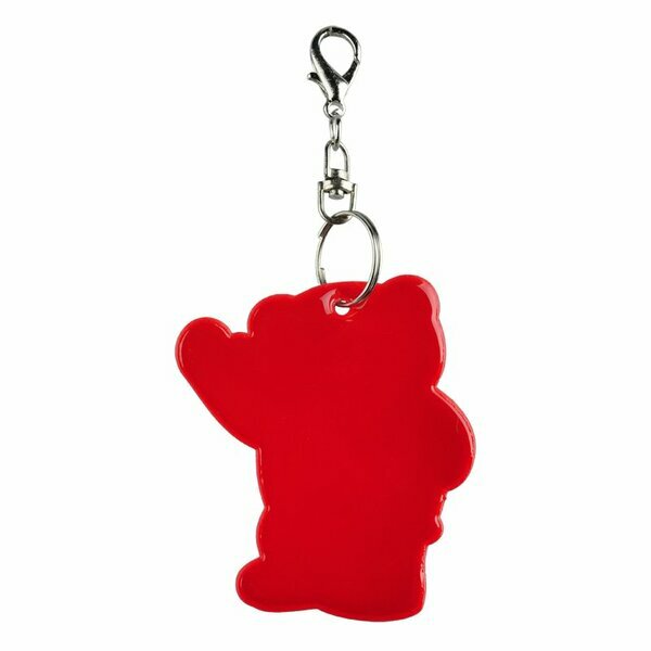 Brelok Beary, czerwony z nadrukiem logo b