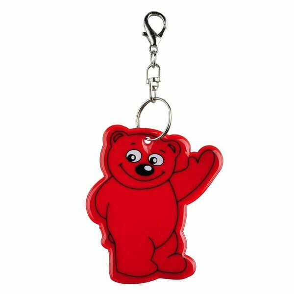 Brelok Beary, czerwony z nadrukiem logo - zdjęcie produktu