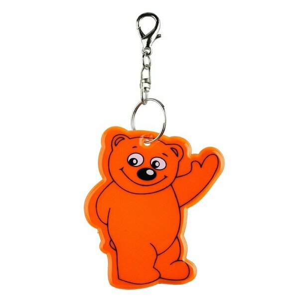 Brelok Beary, pomarańczowy z nadrukiem logo - zdjęcie produktu