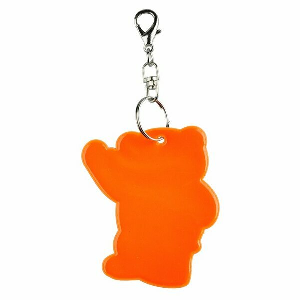 Brelok Beary, pomarańczowy z nadrukiem logo d