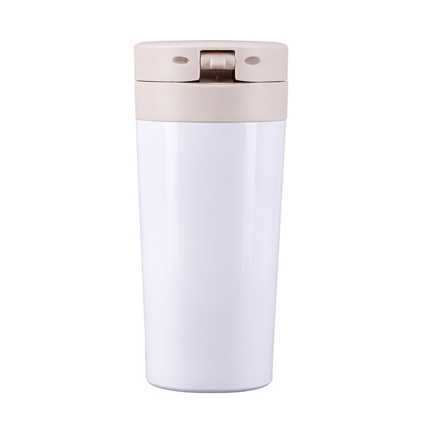Kubek termiczny Casper 350 ml, biały z nadrukiem logo f