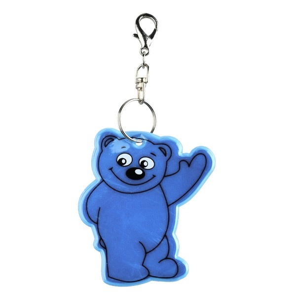 Brelok Beary, niebieski z nadrukiem logo - zdjęcie produktu
