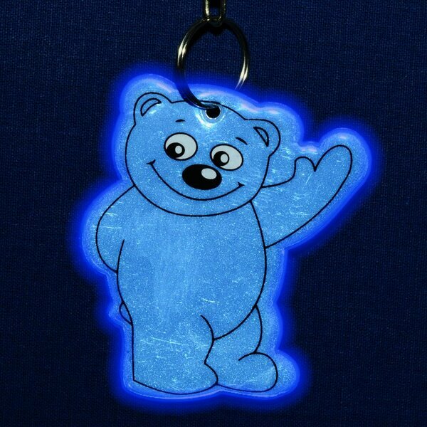 Brelok Beary, niebieski z nadrukiem logo d