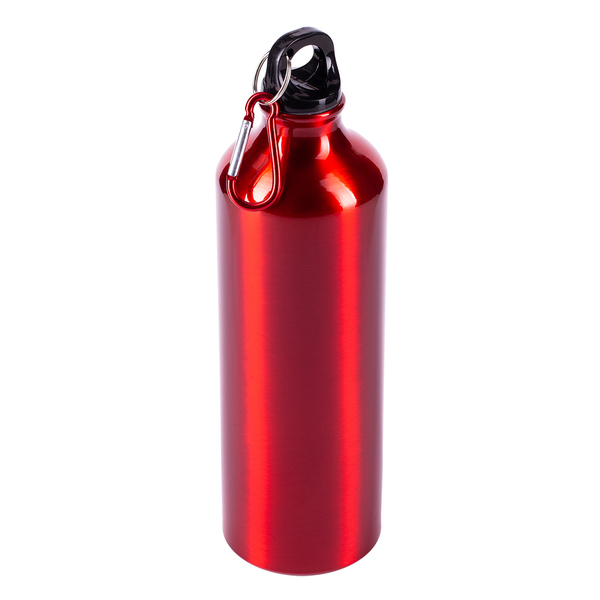 Bidon aluminiowy Easy Tripper 800 ml, czerwony z nadrukiem logo - zdjęcie produktu