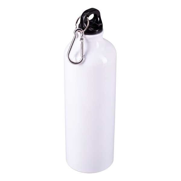 Bidon aluminiowy Easy Tripper 800 ml, biały z nadrukiem logo - zdjęcie produktu