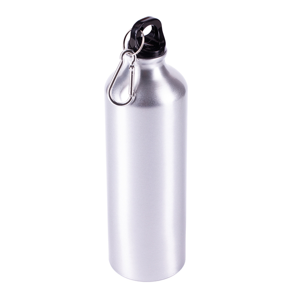 Bidon aluminiowy Easy Tripper 800 ml, srebrny z nadrukiem logo - zdjęcie produktu