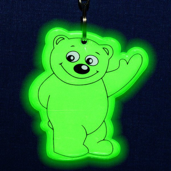 Brelok Beary, ciemny zielony z nadrukiem logo d