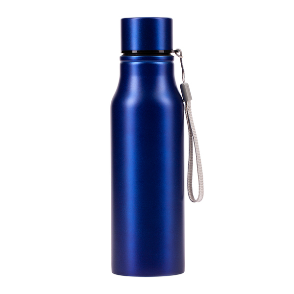 Bidon stalowy Fun Tripping 700 ml, niebieski z nadrukiem logo c