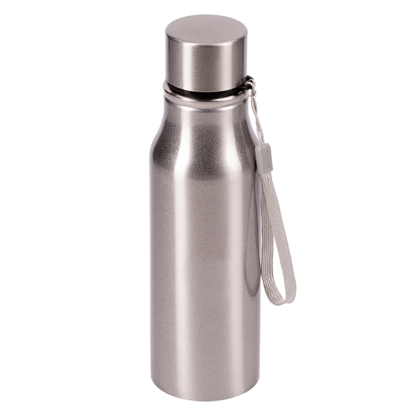 Bidon stalowy Fun Tripping 700 ml, srebrny z nadrukiem logo - zdjęcie produktu