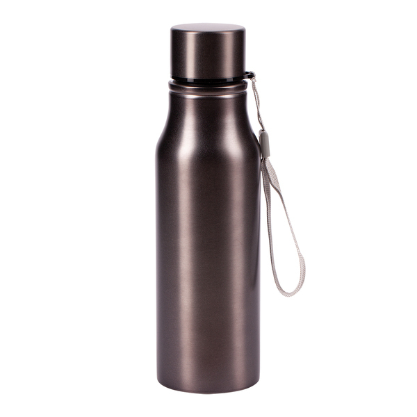 Bidon stalowy Fun Tripping 700 ml, grafitowy z nadrukiem logo c