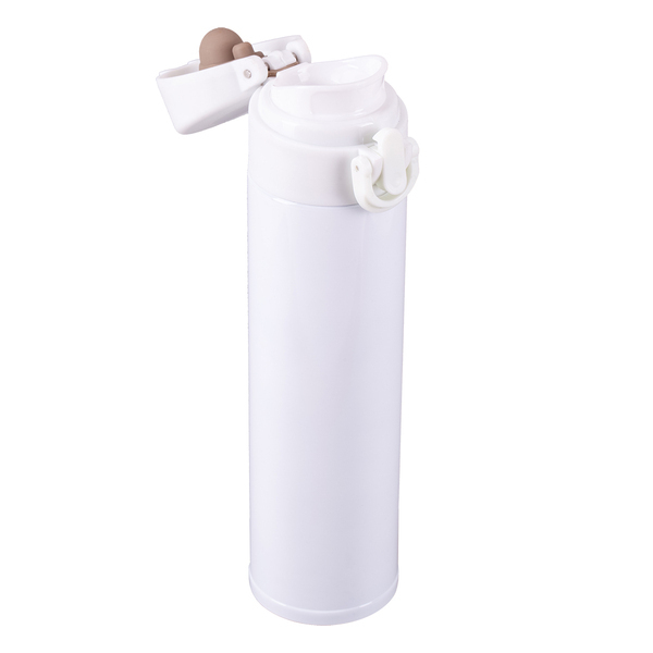 Kubek termiczny Moline 350 ml, biały z nadrukiem logo a