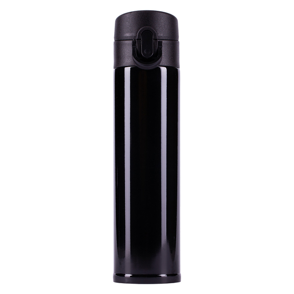 Kubek termiczny Moline 350 ml, czarny z nadrukiem logo e