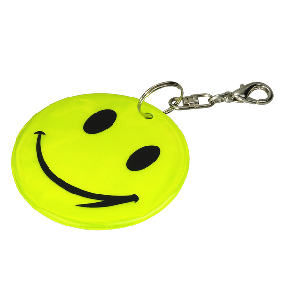 Brelok Happy, żółty z nadrukiem logo a