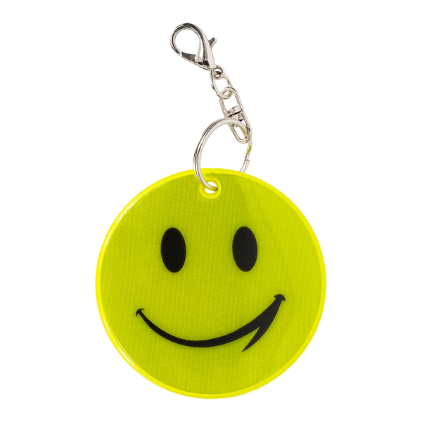 Brelok Happy, żółty z nadrukiem logo - zdjęcie produktu