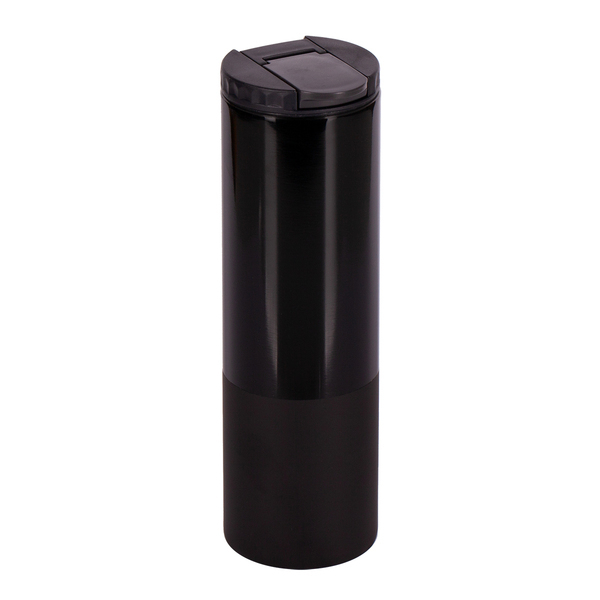 Kubek termiczny Toronto 450 ml, czarny z nadrukiem logo a