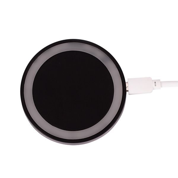 Ładowarka indukcyjna No Cord, czarny z nadrukiem logo b