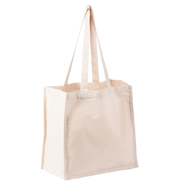 Torba bawełniana Eco-Style, beżowy z nadrukiem logo - zdjęcie produktu