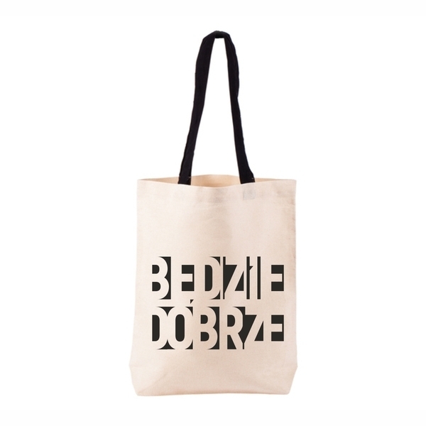 Torba bawełniana Eco-Mate, czarny z nadrukiem logo b