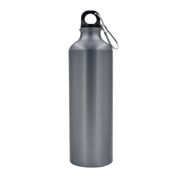 Bidon aluminiowy Tripper 800 ml, grafitowy z nadrukiem logo c