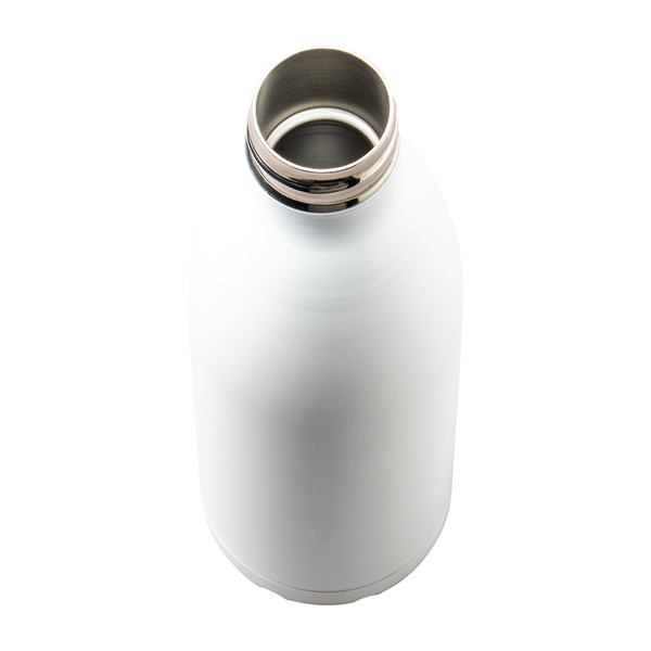 Butelka termiczna Inuvik 700 ml, biały z nadrukiem logo b