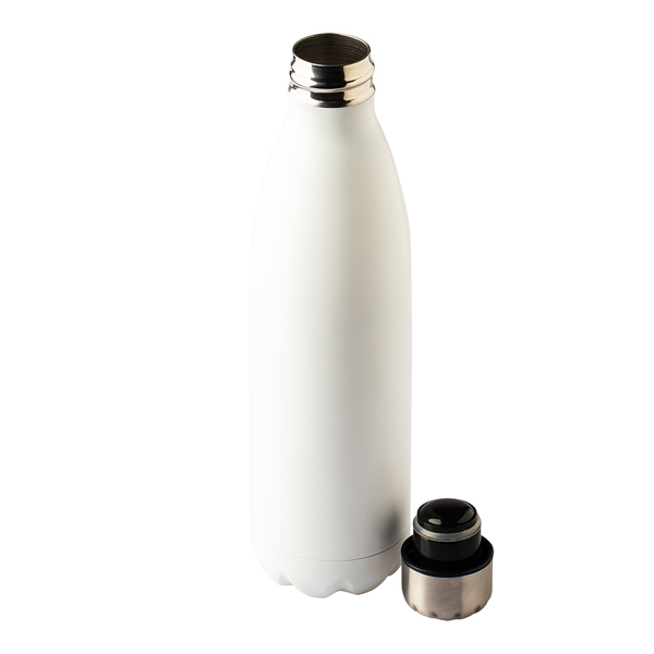 Butelka termiczna Inuvik 700 ml, biały z nadrukiem logo a